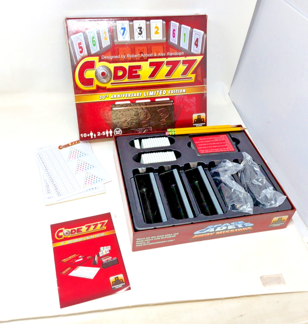 Code 777 Stronghold Games 30th Anniversary Limited Edition 2015 Complete